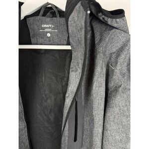 Men's Craft x Peloton windbreaker rain jacket - Gray, Large